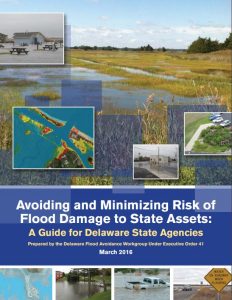 Cover of the Avoiding and Minimizing Risk of Flood Damage to State Assets Guide.