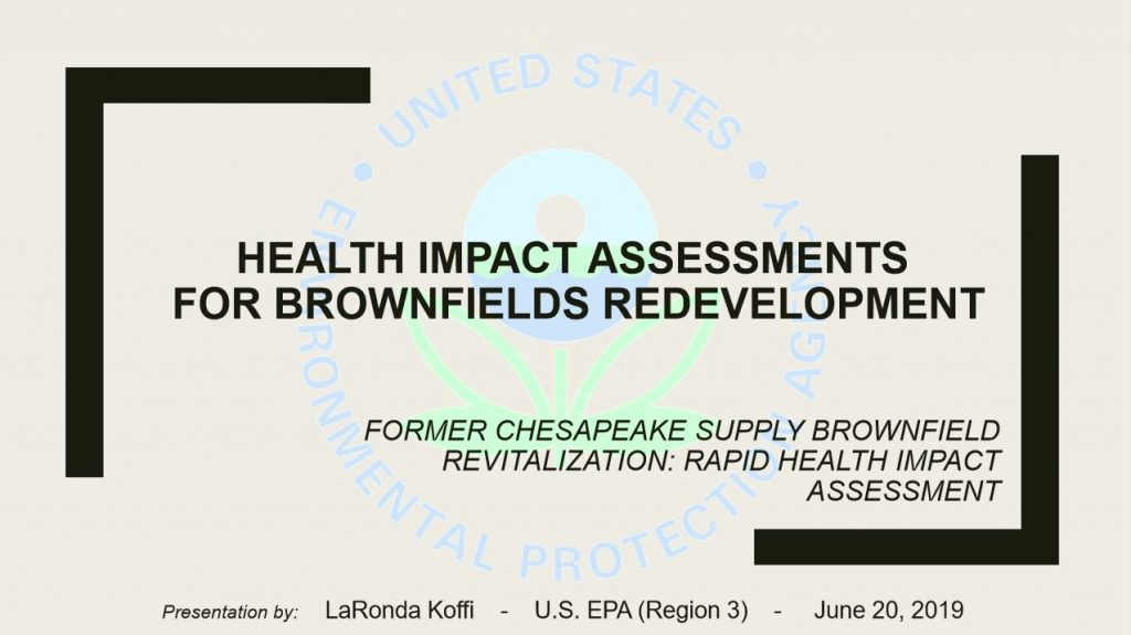 Health Impact Assessment for Brownfields