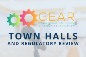 GEAR Regulatory Review Town Halls