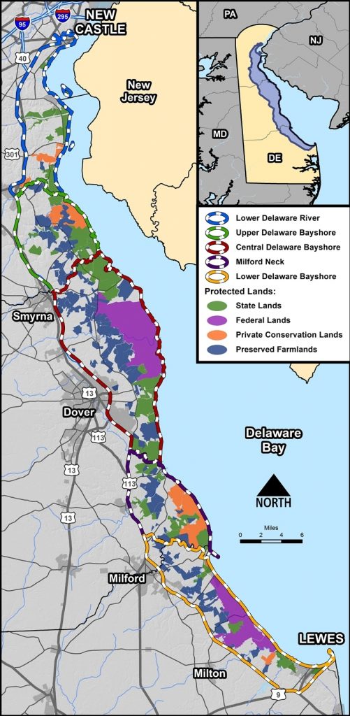 Map of the Delaware Bayshore