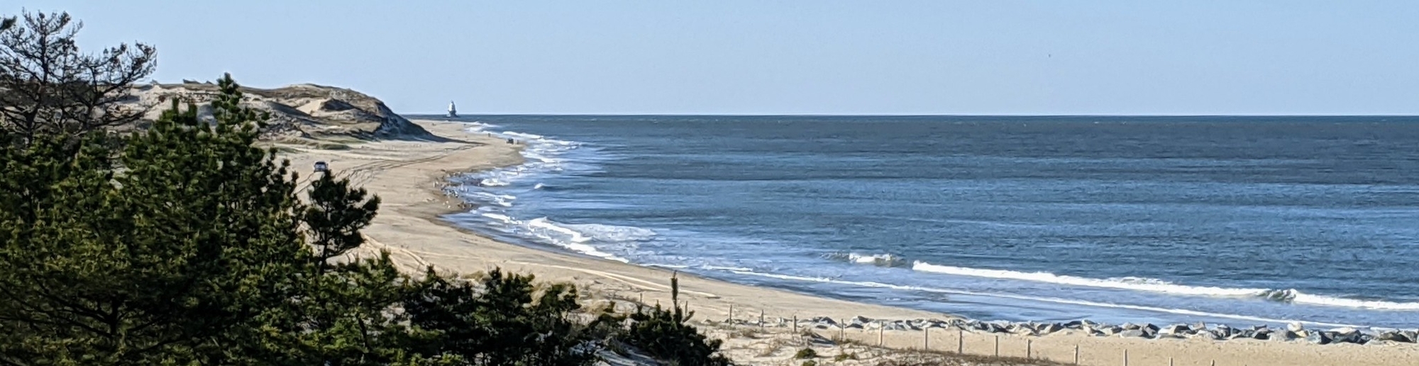 A view of the beach at Cape Henlopen