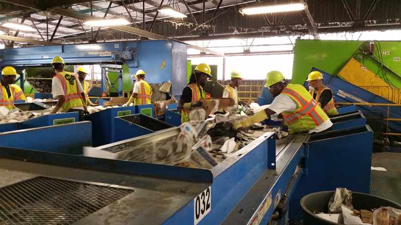 Recycling Center Workers