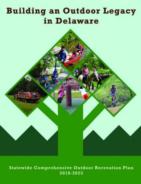 Cover of the 2018-2023 Statewide Comprehensive Outdoor Recreation Plan. 