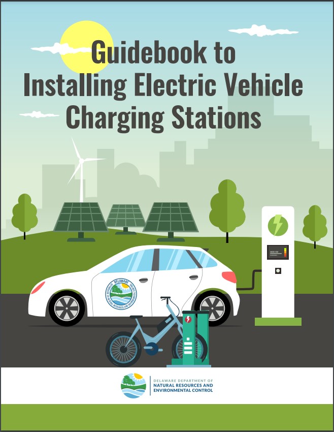 Image of the cover of a Guidebook to Installing Electric Vehicles. 