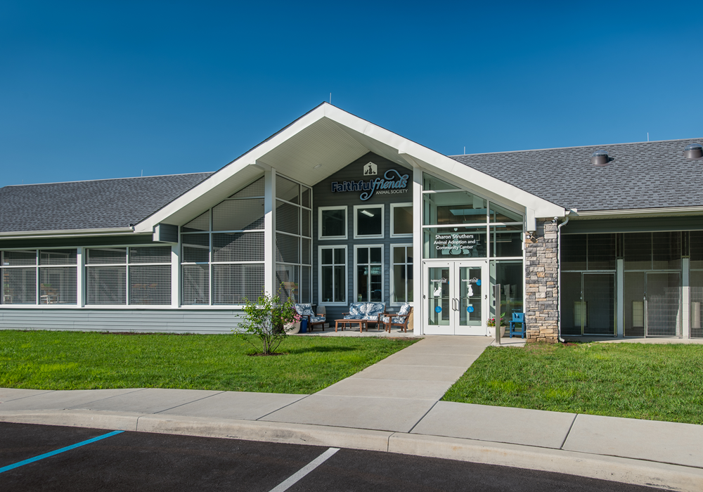 Faithful Friends Animal Society's new facility in New Castle is pictured.