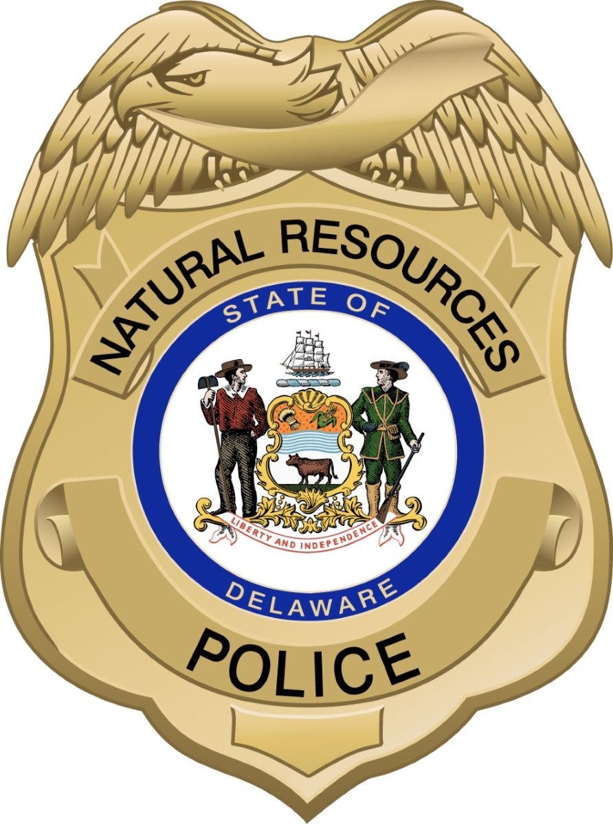 Image of the badge of a Delaware Natural Resources Police officer