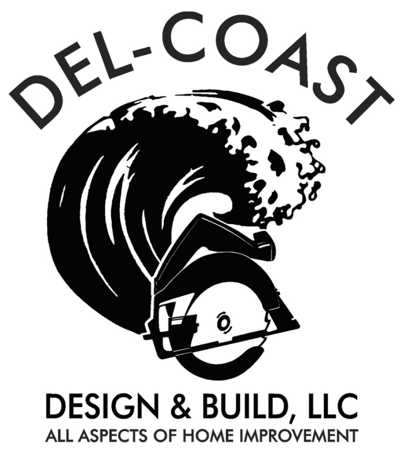 Logo of and link to Del-Coast design and build LLC. 